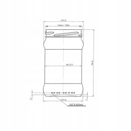 Stiklainis su dangteliu 315 ml 10 vnt. 66 mm.