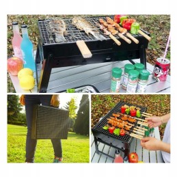 Sulankstomas grilis, nešiojamas lagaminas, kepsninė su anglimi