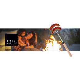 Teleskopinė židinio šakutė - 10 vienetų rinkinys griliui