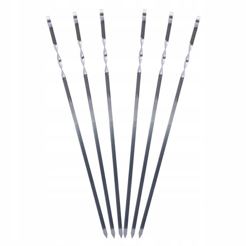 Ilgi plieniniai iešmeliai iešmams kepti ant grotelių