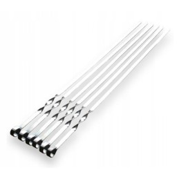 Ilgi plieniniai iešmeliai iešmams kepti ant grotelių