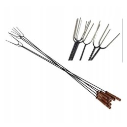 Šakės, lazdos, nerūdijančio plieno maisto antgaliai, 14 vnt