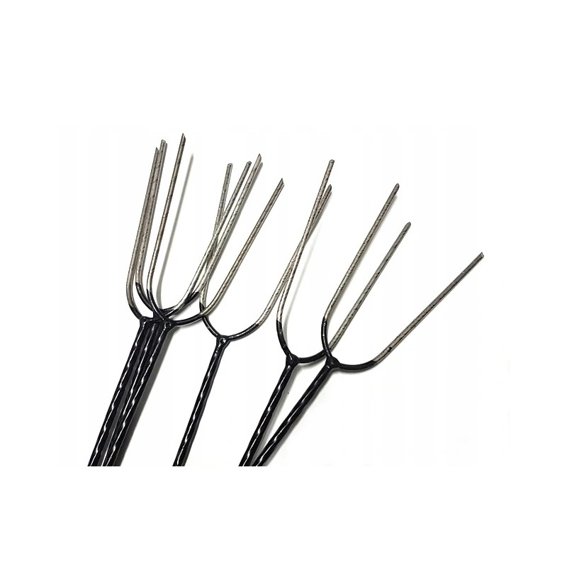 Šakės, nerūdijančio plieno ugnies lazdos, 120 mm, 10 vnt