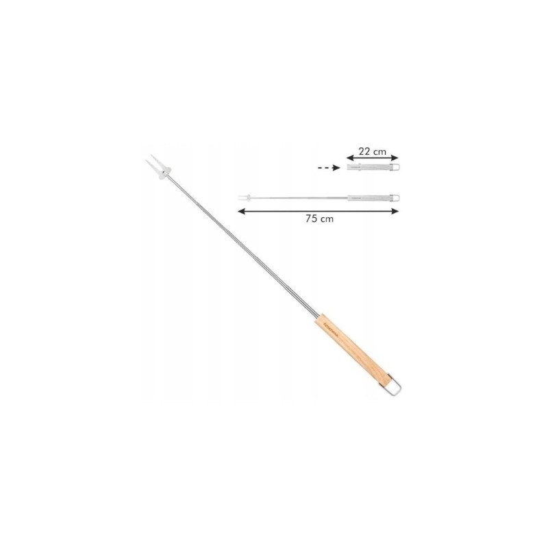 Teleskopinė šakutė, šakutė, ugnies lazda, Tescoma