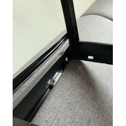 Didelė, ištraukiama ir sulankstoma turistinė anglių kepsninė