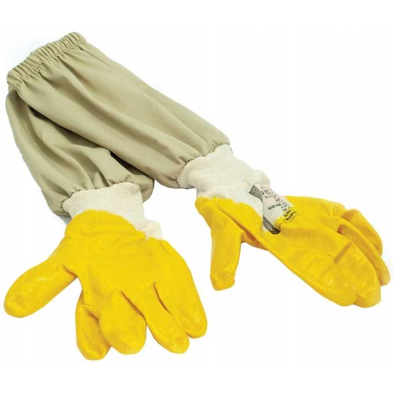 Siūlome gumines bitininkavimo pirštines su drobe - labai geras lenkiškas gaminys!