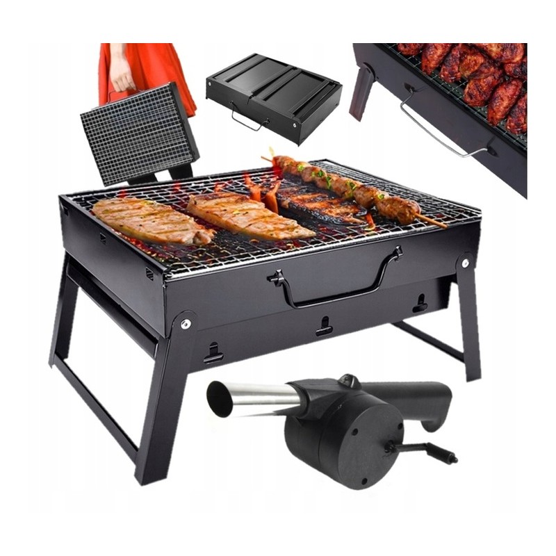 ⭐ ️Grill sulankstomas turistinis nešiojamas lagaminas sodo anglis BBQ ⭐️ + nemokama