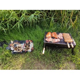 ⭐ ️Grill sulankstomas turistinis nešiojamas lagaminas sodo anglis BBQ ⭐️ + nemokama
