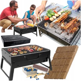 Turistinis anglies grilis nešiojamas sulankstomas stačiakampis grilis mažas kūrenimas