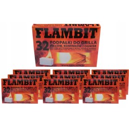 Ekologiškas degiklis, 32 kubeliai x 10 tablečių, baltas flambitas