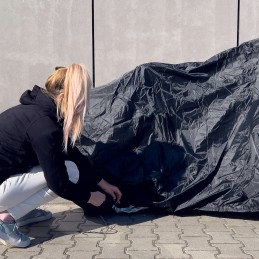 Vandeniui atsparus motorolerio dviračio grotelių dangtis brezento dangtis L