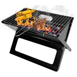 Turistinės anglies sodo kepsninės nešiojamos sulankstomos lagamino grotelės