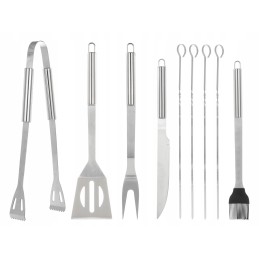 Kepsninės komplektas, kepsninės reikmenys, 10 vnt. atveju