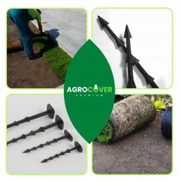 Smeigtukai, inkariniai kaiščiai, 20 cm, agrotekstilė, kurmių tinklelis