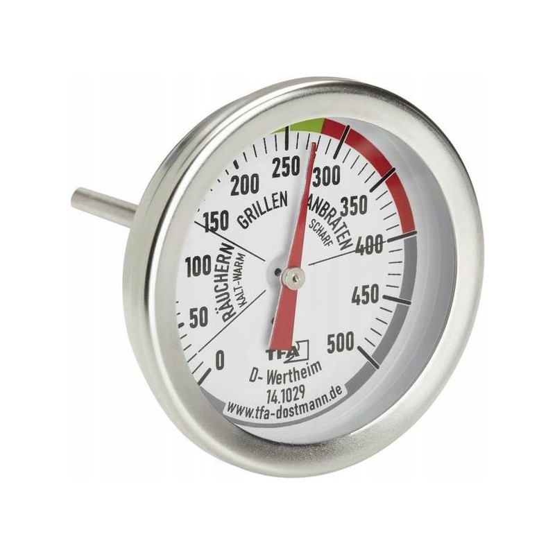 Aukštos kokybės tfa dostmann bbq rūkymo grilio termometras iki 500c