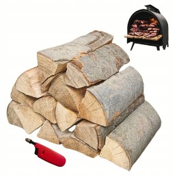 Buko mediena rūkymui 20kg, naminis mėsos rūkymas, rūkykla + degiklis