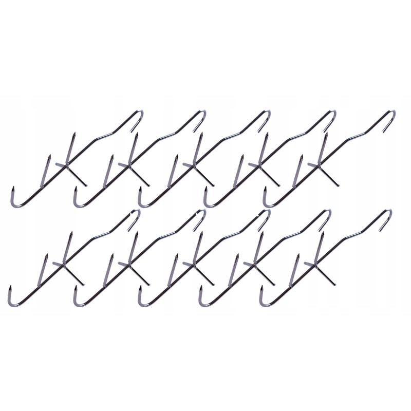 Trivietis žuvies rūkymo kabliukas su barstytuvu - 10 vnt