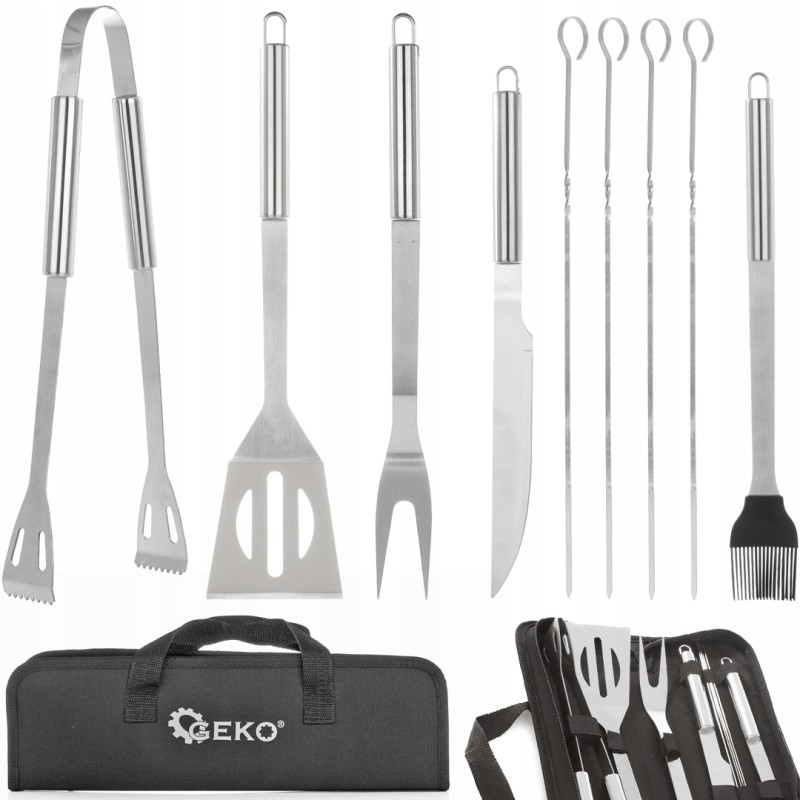 Aksesuarų rinkinys, kepsninės reikmenys, dėklas, 10 vnt