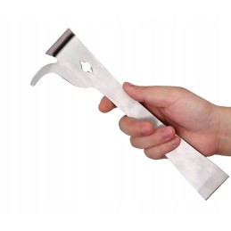 Bitininkystės kaltas, nerūdijančio plieno barstytuvas, tvirtas kablys, 26 mm, grandiklis, rėmo ištraukiklis