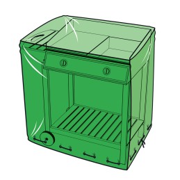 Sodo kepsninės dangtis 100x60x90