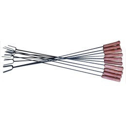 Šakės, lazdos, 100 cm, atramos, 10 vnt