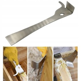 Nerūdijančio plieno bitininkystės kaltas su 26 cm barstytuvu