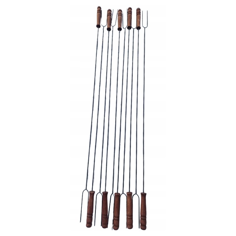 Šakučių lazdelės šakės laužo lazdos 118cm 10 vnt