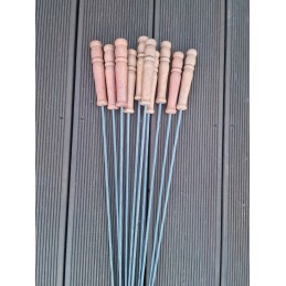 Šakučių lazdelės šakės laužo lazdos 118cm 10 vnt