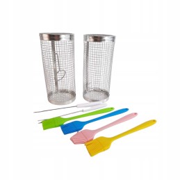 Krepšelis daržovėms kepti ant grotelių, nerūdijančio plieno, 2s