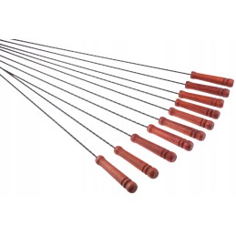 Šašlykinės laužo lazdos, šakutės, 150 cm, 10 vnt