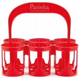 - stiklainių transporteris - raudonas