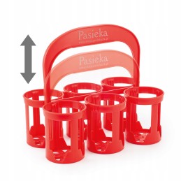 - stiklainių transporteris - raudonas