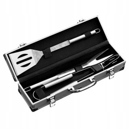 Priedų rinkinys bbq-a1 nerūdijančio plieno griliui 3in1 + lagaminas