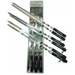 Champura iešmeliai su medine rankena master grill&party 60 cm 6 vnt.