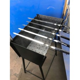 Champura iešmeliai su medine rankena master grill&party 60 cm 6 vnt.
