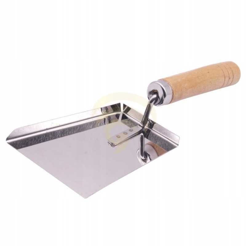 Nerūdijančio plieno dulkių kaušelis su medine rankena