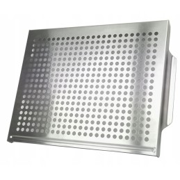 Nerūdijančio plieno grilio padėklas, grotelės daržovėms ir žuviai, daugkartinio naudojimo padėklas