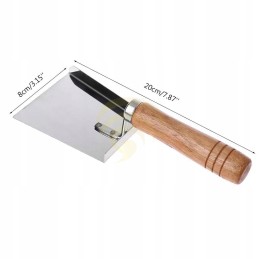 Nerūdijančio plieno dulkių kaušelis su medine rankena