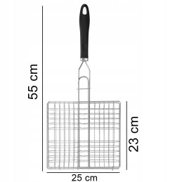 Grilio grotelės, krepšelis mėsai, žuviai, daržovėms kepti, uždaras, grotelės 23x25