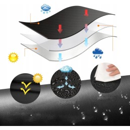 Sodo kepsninės dangtis, atsparus vandeniui, tvirtas grilis, 95 x 100 x 60 cm