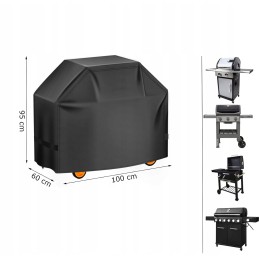 Sodo kepsninės dangtis, atsparus vandeniui, tvirtas grilis, 95 x 100 x 60 cm