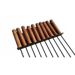 Rinkinys laužo šakės 120 cm, 10 vnt atramų, 10 vnt