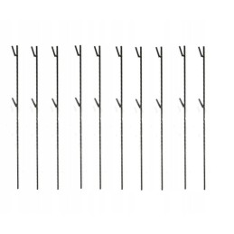 Rinkinys laužo šakės 120 cm, 10 vnt atramų, 10 vnt