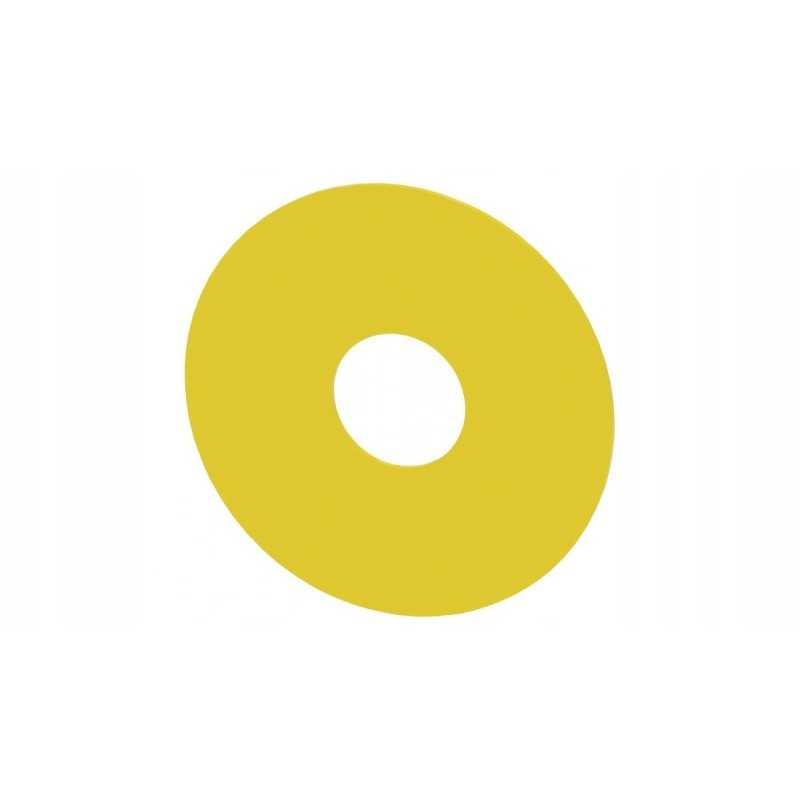 Lipni etiketė, geltona, sk. išorinis skersmuo 75 mm. ext. 23mm be 3su užrašo