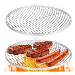 Aukščiausios kokybės plieninės grotelės laužo griliui, skersmuo 47 cm