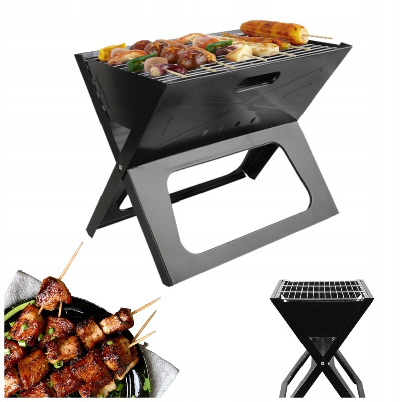 Sodo anglies grilis nešiojamas sulankstomas lagaminas