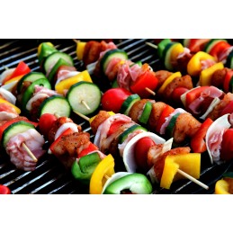 Nešiojama anglinė sodo kepsninė su briketais, sulankstoma lagamine