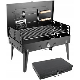 Turistinis sodo grilis nešiojamas sulankstomas lagaminas stovyklavimo reikmenys