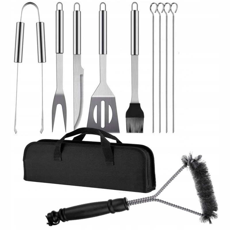 Grilio įrankių rinkinys + šepetys