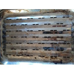 Daugkartinio naudojimo nerūdijančio plieno kepsnių padėklai Kieto plieno padėklai 2 vnt